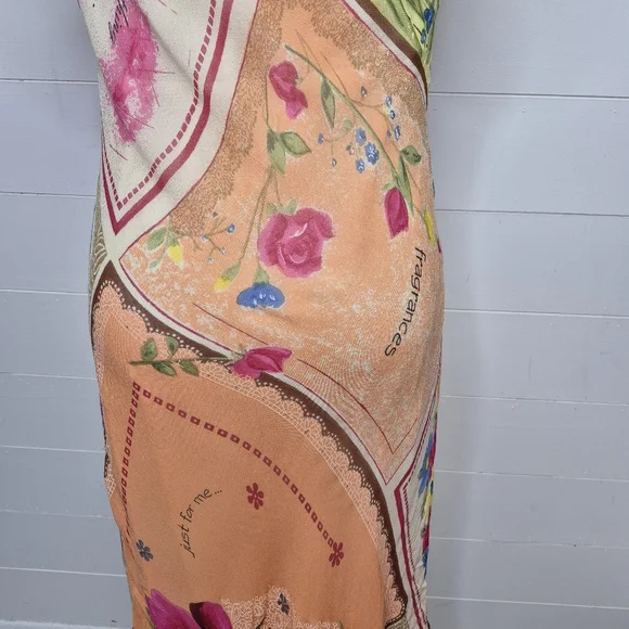 Vintage 90's Coupe Classique Patchwork Midi Dress Size S - Picture 7 of 13